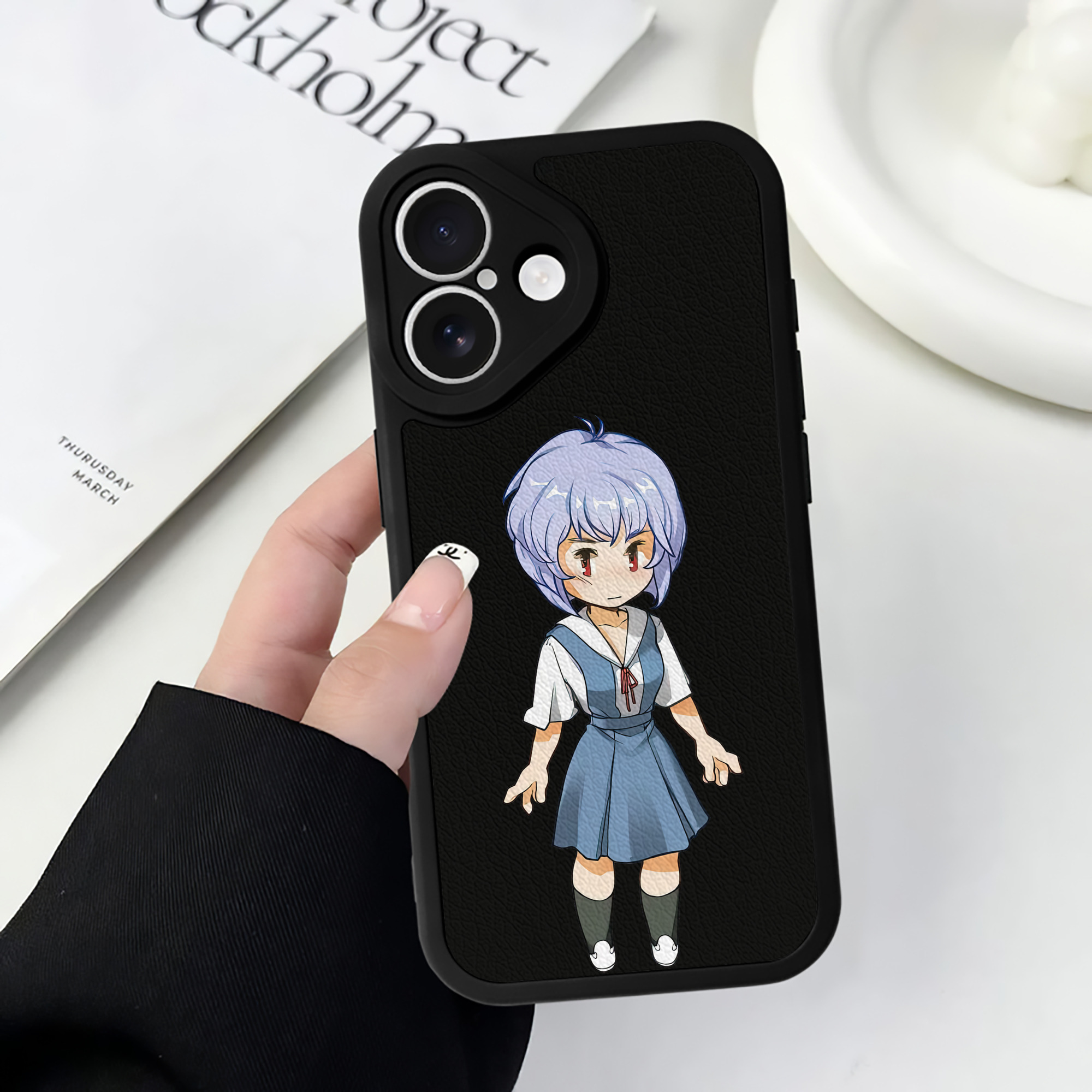 （画像用） EVA 新世紀エヴァンゲリオン 【iPhone 16シリーズ対応】シリコンスマホケース（レザー調） 材質：シリコン